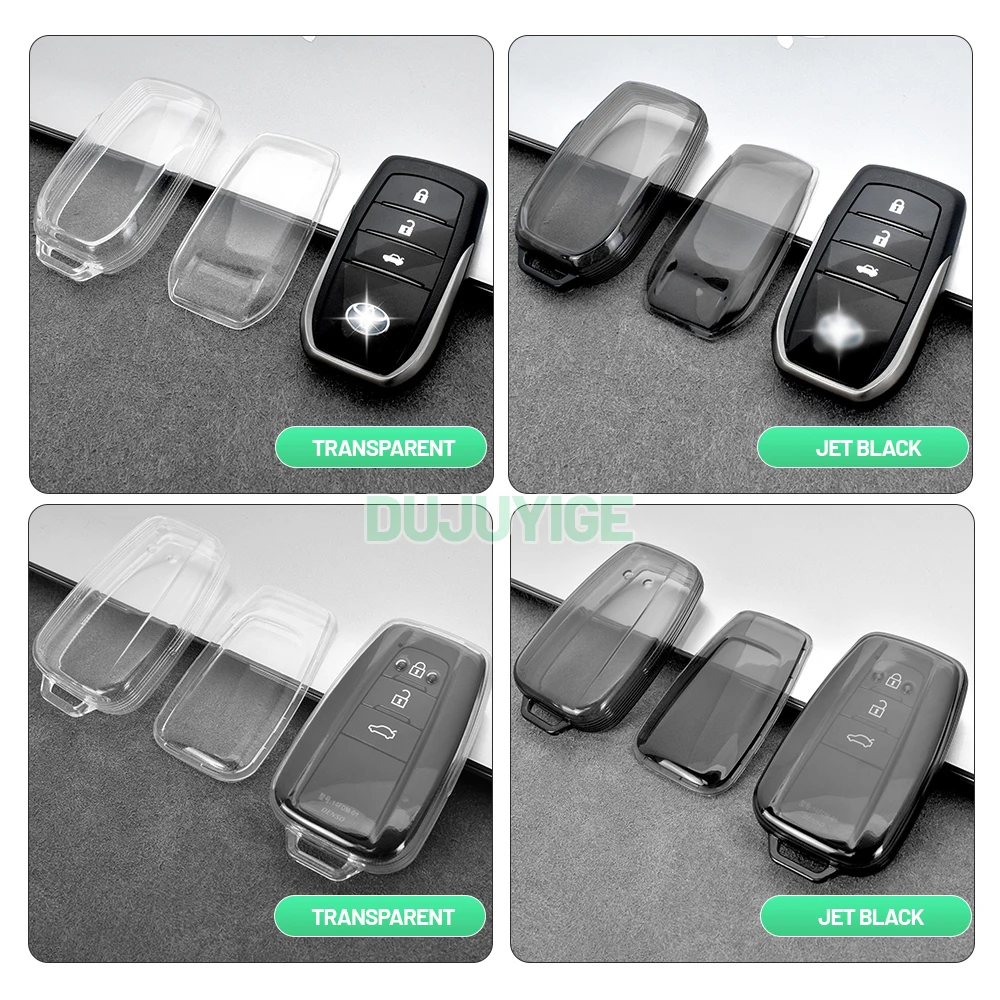 

Прозрачный чехол для автомобильного ключа из ТПУ для Toyota bZ4X EA10 2022-2026, защитный чехол для брелока, автоаксессуары 2023 2024 2025