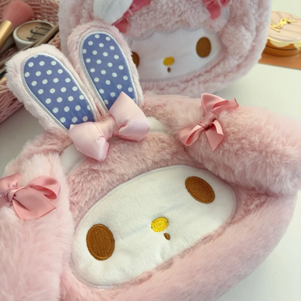 素敵なマイメロディ化粧品バッグ和風アニメピンクポータブル化粧バッグ旅行漫画鉛筆ケースギフト女の子