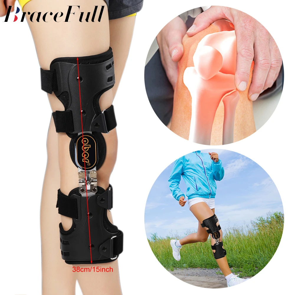 

Hinged Knee Brace Immobilizer Brace Leg Braces Orthopedic Patella Knee Support Orthosis,Adjustable for Left Leg Right Leg