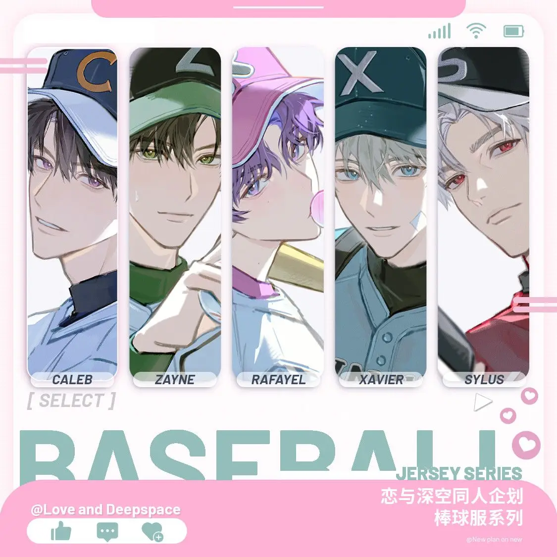 

Игра Love and Deepspace Rafayel Xavier Sylus Caleb Zayne аниме косплей значок Polaroid прозрачная карта лазерный билет подарок для фанатов