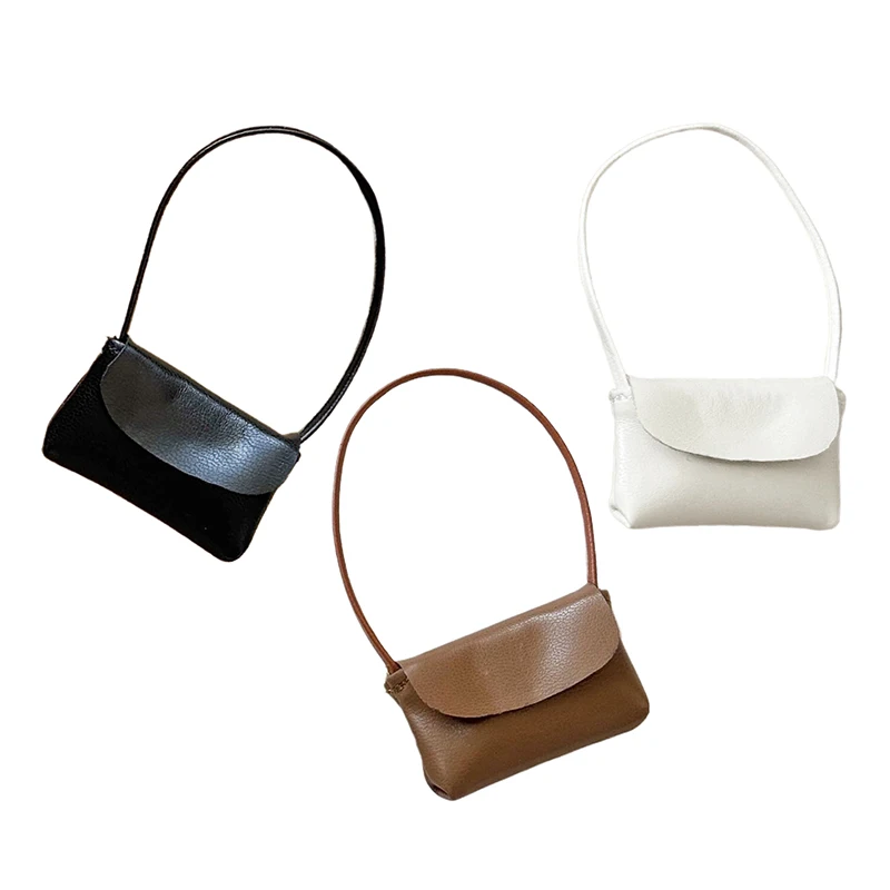 Borsetta di Lusso in Pelle per Bambole 15-17cm, Accessorio per Giochi di Ruolo, Mini Borsa per Decorazione Casa delle Bambole