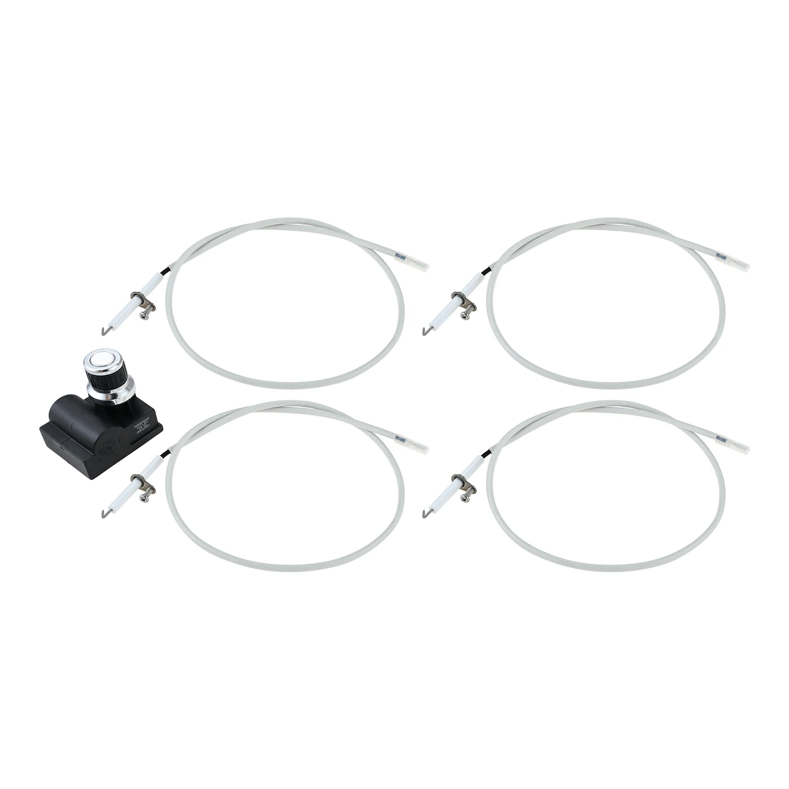 1pc 4 saída universal aa bateria botão de ignição com grill fio de ignição para char-broil nexgrill brinkmann blackstone grelha