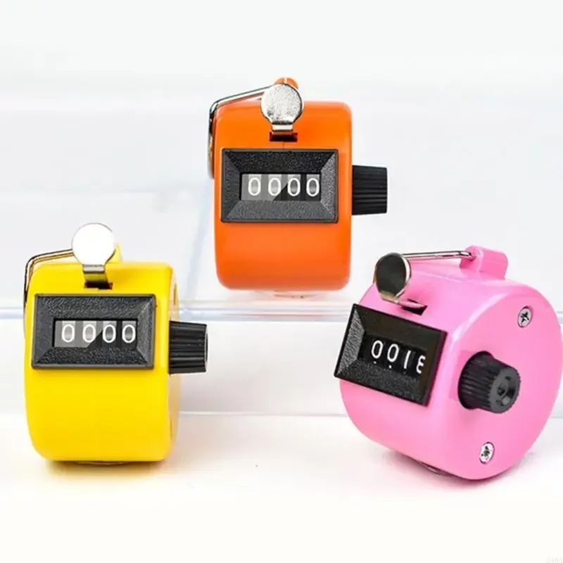 Handheld Tally Counter Portable Counter Hand Mechanical Counter Clickers for Coaching 4 Digit Number Count Clickers