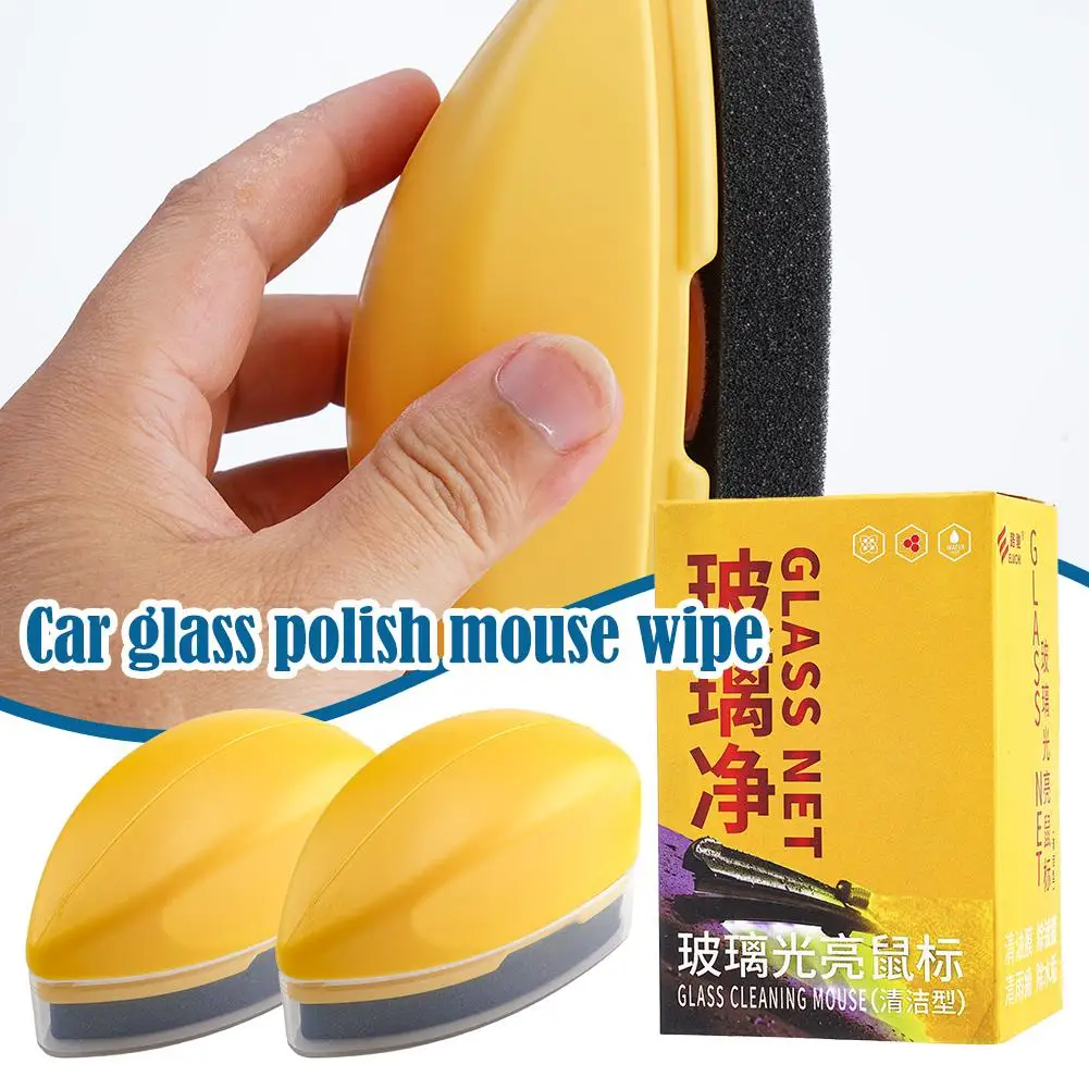 Nuevo Limpieza de vidrio brillante para coche, revestimiento de ratón, removedor de cristal, agente limpiador de película de aceite, limpieza chapada, Kit de limpieza de coche, limpiaparabrisas X6V3