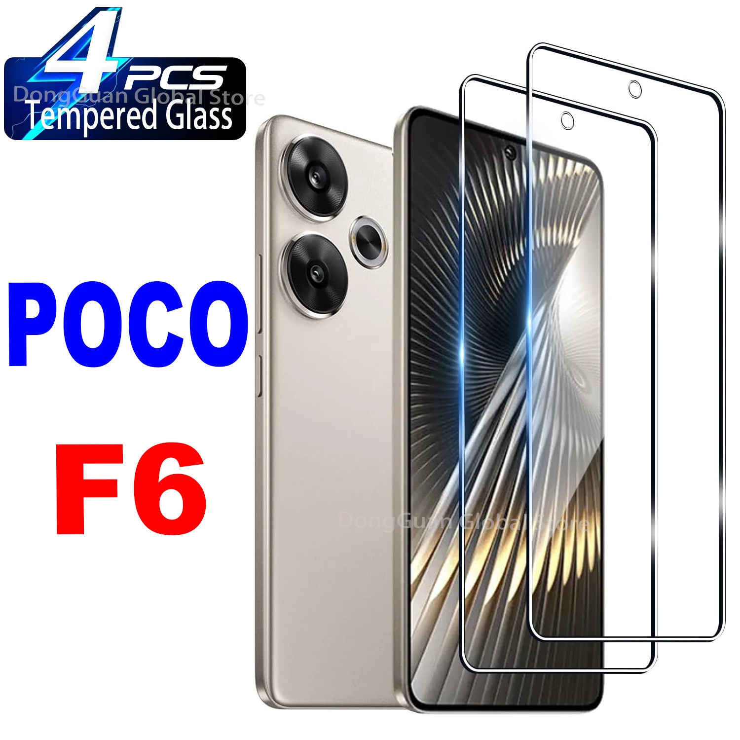 

6.67" Tempered Glass For Xiaomi POCO F6 Screen Protector Glass Film