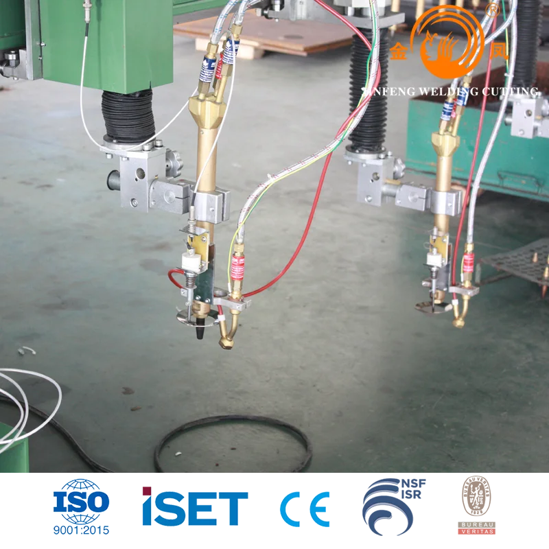 Good rigidity cnc flame cutting machine, stable moving gas oxy-acetylene cutting machine