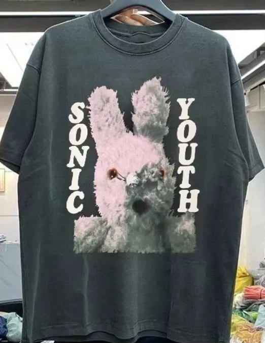 Sonic Youth Retro Band T-shirt, Rock Band T-shirt Printed T-shirt Summer Fashion Men's Casual Outdoor T-shirt