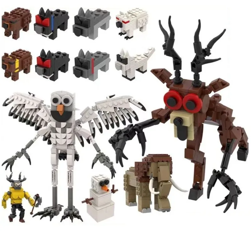 

НОВЫЙ 99-ночей в лесных монстров, DEER, строительный блок, сова, олень, новинка, коллекция фигурок, сборка, декор, модель, подарок для детей