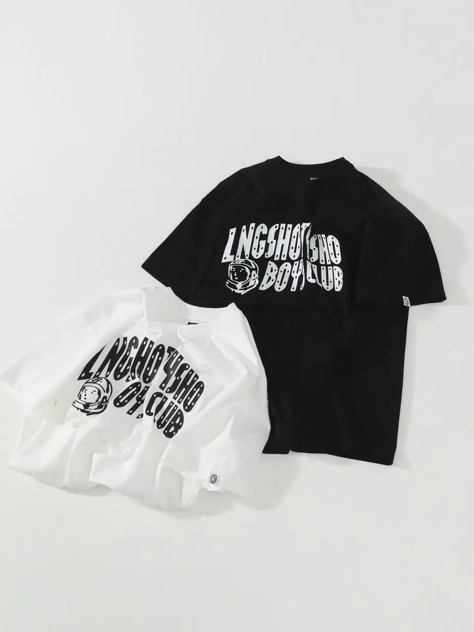 

American Streetwear Astronaut Lngshot Heavyweight Collaborative 280g Loose Fit round Neck Short Sleeve Unisex T-shirt