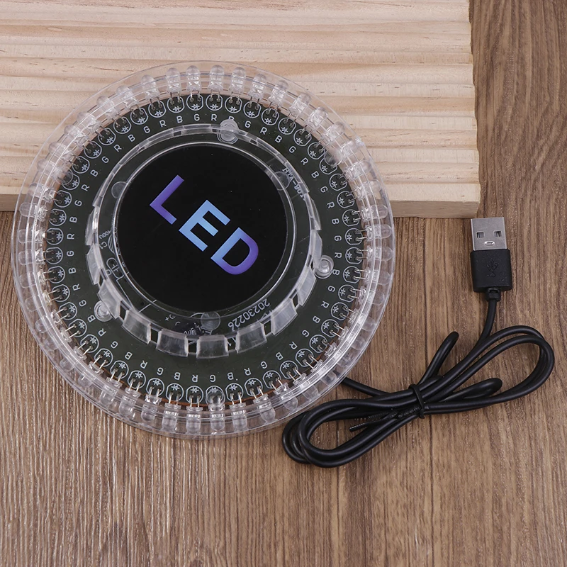 Tonaktiviertes Discokugel-Licht – RGB-LED, drehbarer Bühneneffekt mit USB-Stromversorgung, dynamische Partybeleuchtung für KTV, Bar und Heimveranstaltungen