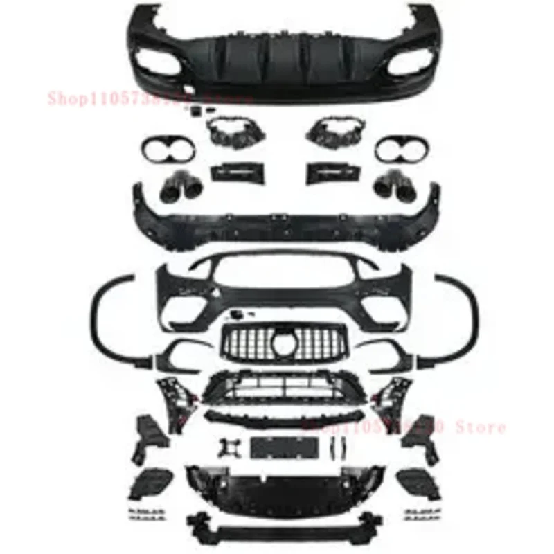Factory Hot Selling High Quality Front Rear Bumper With Grille Modified GLB4 Car Body Kit GLB Class X - 4