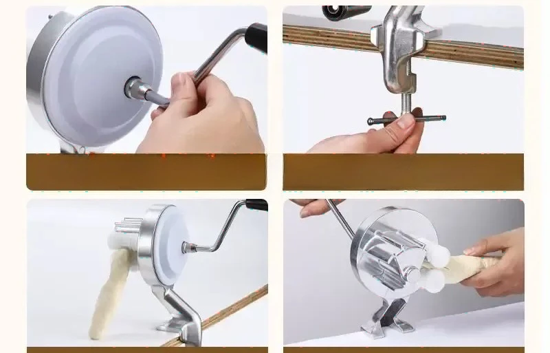 Factory Direct 2026 for Italian Macaroni Noodle Maker Manual Hand Crank Pasta Press Machine Small Vintage Style Noodle Cutter