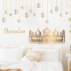 Ramadan Kareem Wall Stickers DIY Decal Art Murals Eid Mubarak Decoration For Home Living Room Window Stickers Wallpaper
