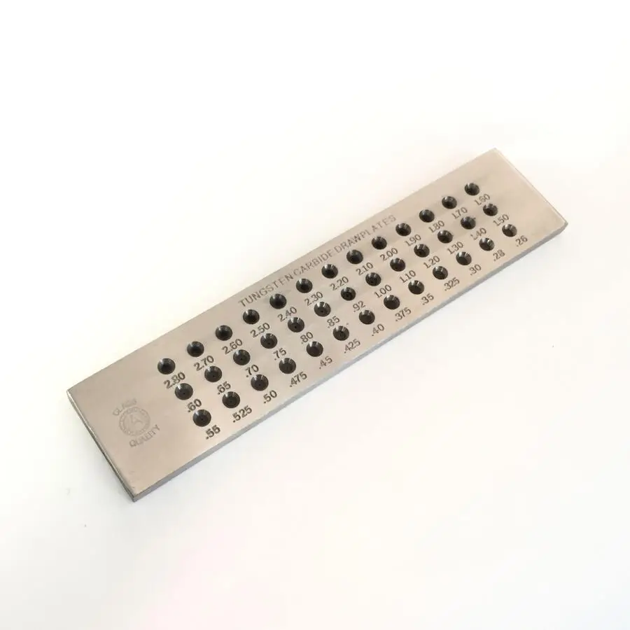 Placa de dibujo de carburo de tungsteno rectangular redonda