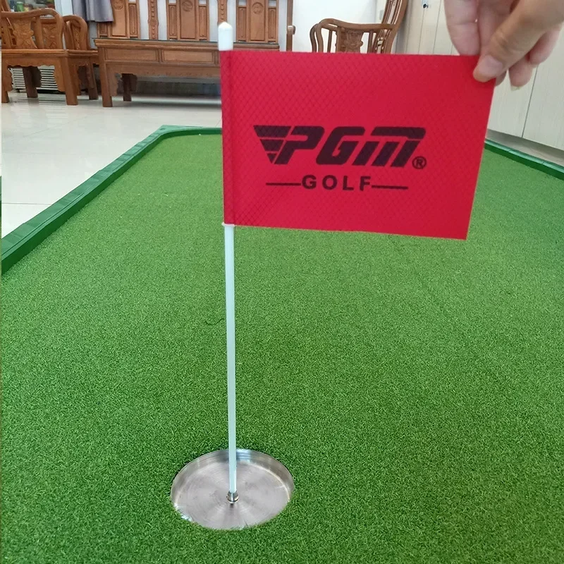 PGM Golf Training Cups with Flag Concise Turnover Prevent Golf Green Cups for Competition Portable Stainless Steel Golf Hole Cup