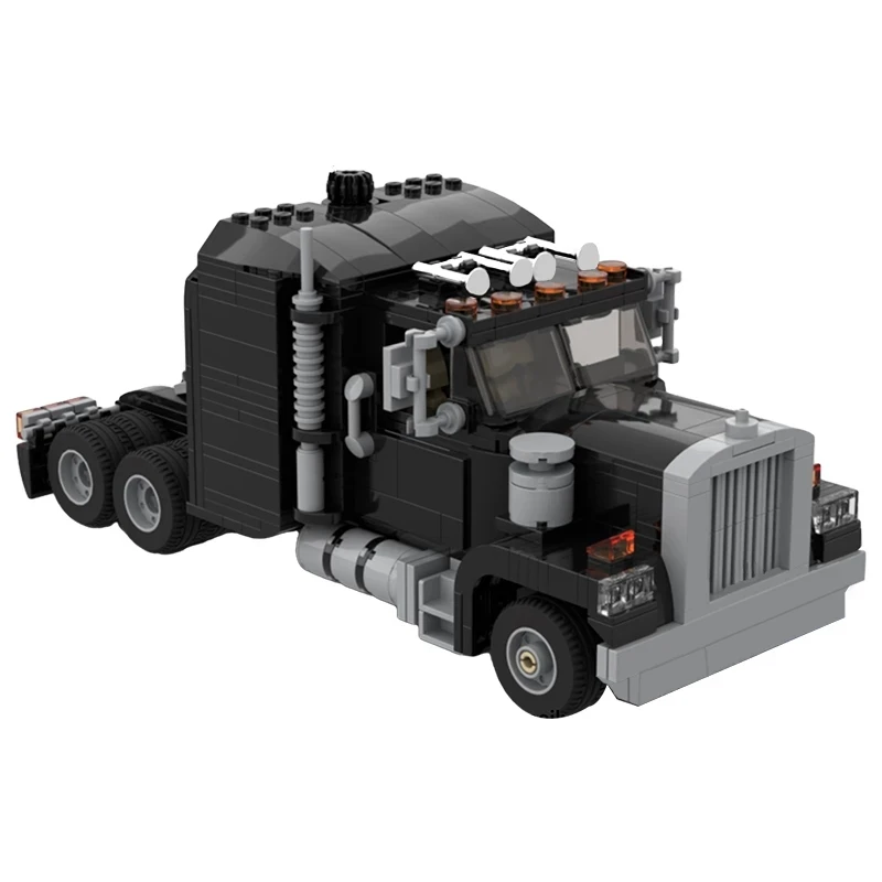 Bricklink Movie Knight Rider Technical Truck Knight Industries F.L.A.G. Mobile Unit Car Trailer Set Building Blocks Toys Gift