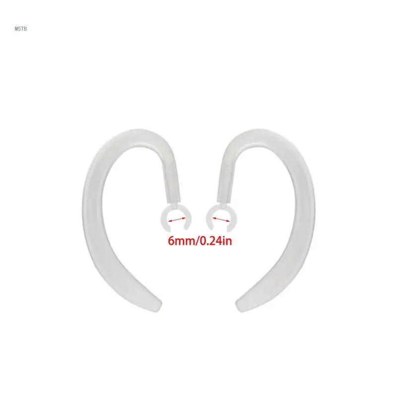 2x Sports Silicone Ear Hook Clamp Retractable Holder EarLoop Anti-fall Earphone Dropship