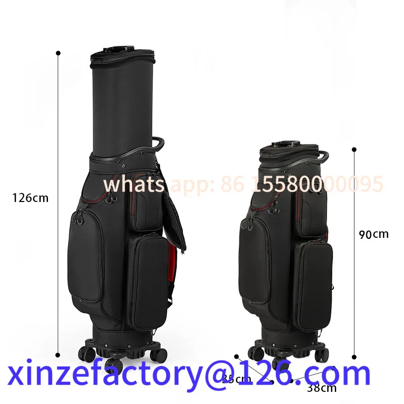 Customizable Four Wheel Retractable Golf Aviation Bag Multifunctional