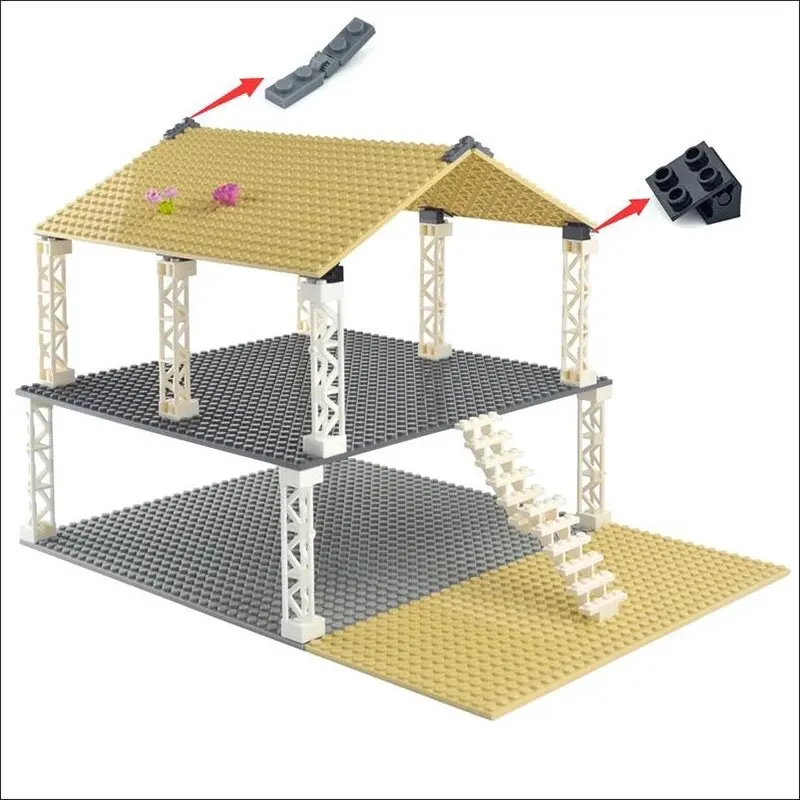 

30pcs MOC building block parts hinge 6134+3937 2x2 hinge plate 1x2 base building block parts DIY assembled toys