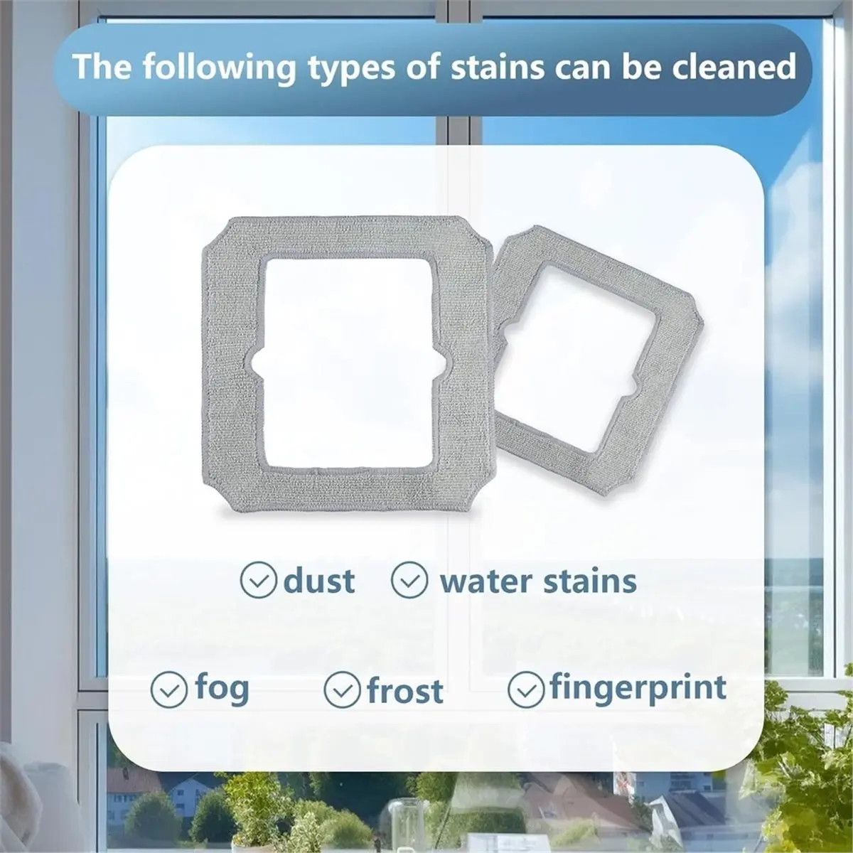 【MUST-HAVE LIST】 10 Pieces Microfiber Cleaning Cloths for WINBOT MINI W-CC02-0012,Reusable Washable Wipes view 3