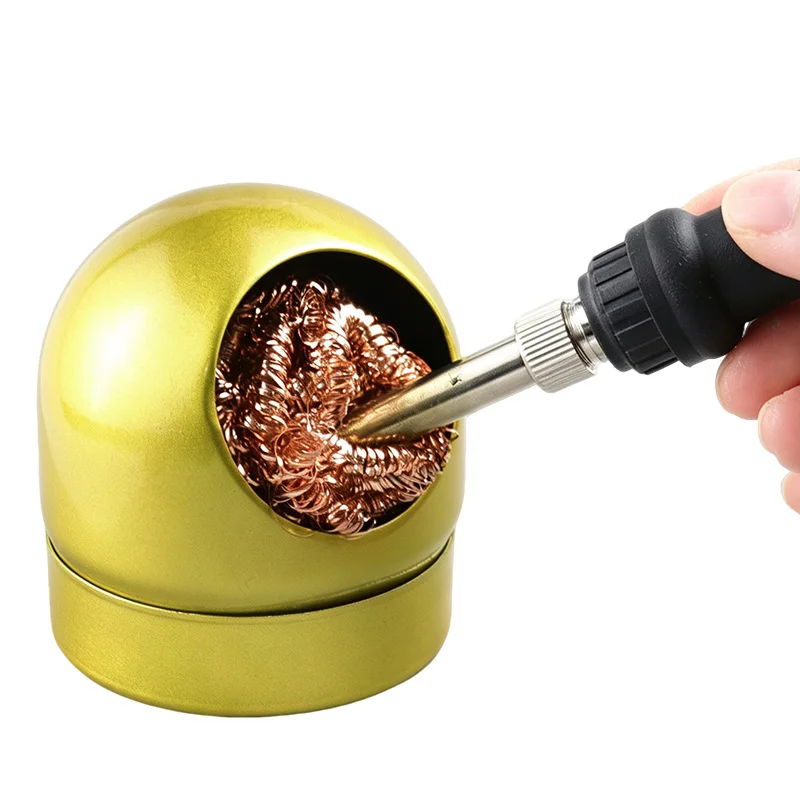 Soldering Iron Tip Tin Removal Cleaning Ball Welding Iron Nozzle Cleaner Soldering Tip Cleaning Wire Ball for Soldering Station