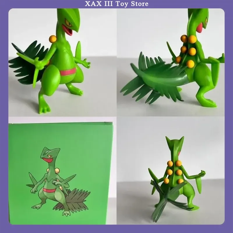 

Hot Pokemon 9cm Sceptile Anime Figures 1/20 Pvc Statue Model Room Decoration Ornament Collection Toys Boys Birthday Gifts