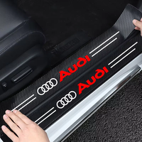 Car Threshold Strip 3D Carbon Fiber Anti-Scratch Sticker Door Sill Protector Accessories For Audi A3 A4 A5 A6 A7 A8 Q3 Q5 Q7 Q8