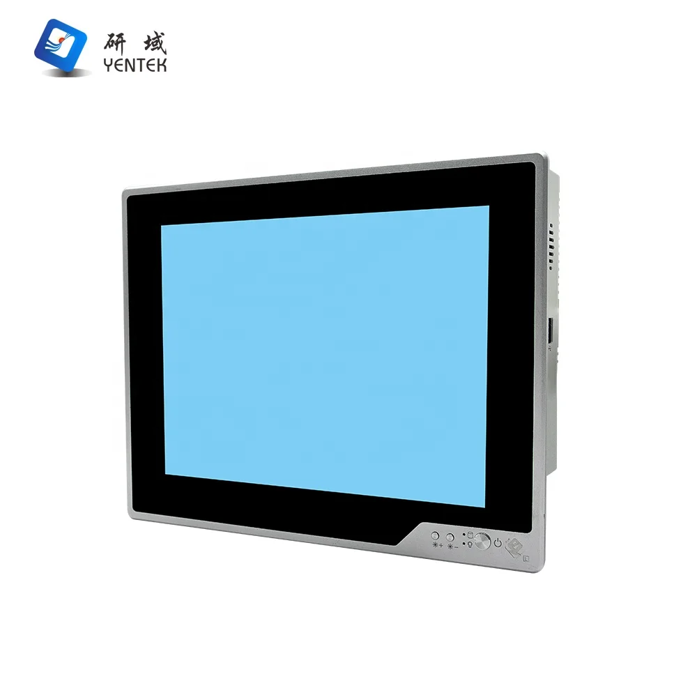 

YENTEK P1071Z-C6 Wall mounted fanless cooling industrial touch screen interactive panel pc with Onboard 8th Intel I5-7360U CPU