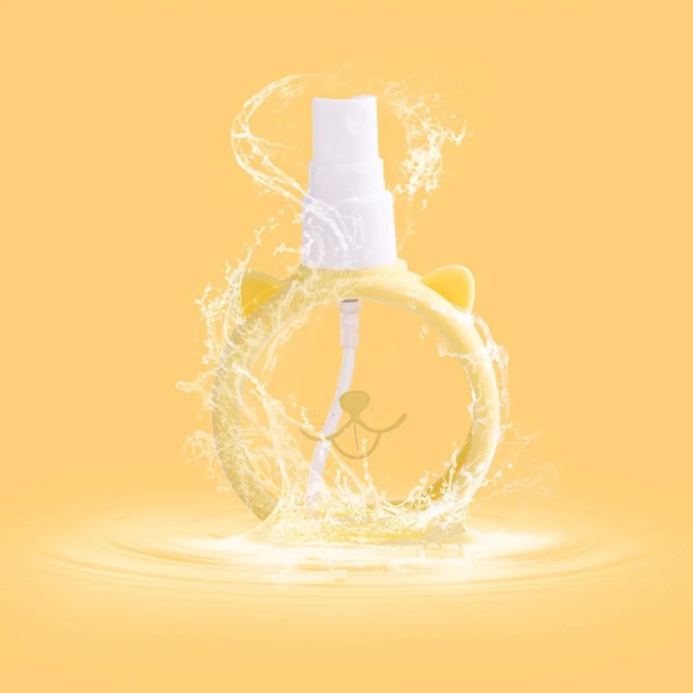 1 pz carino 55 ml bottiglia spray orso cartone animato bottiglia spray di profumo riutilizzabile copertura in silicone bottiglia vuota per trucco