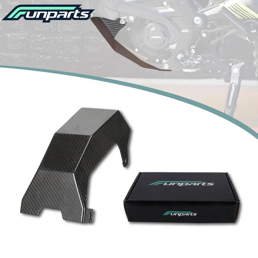 

Защитная крышка шасси Funparts для мотоциклов, детали из углеродного волокна для Surron Light Bee S/X S X, детали для бездорожья, электрический электронный велосипед