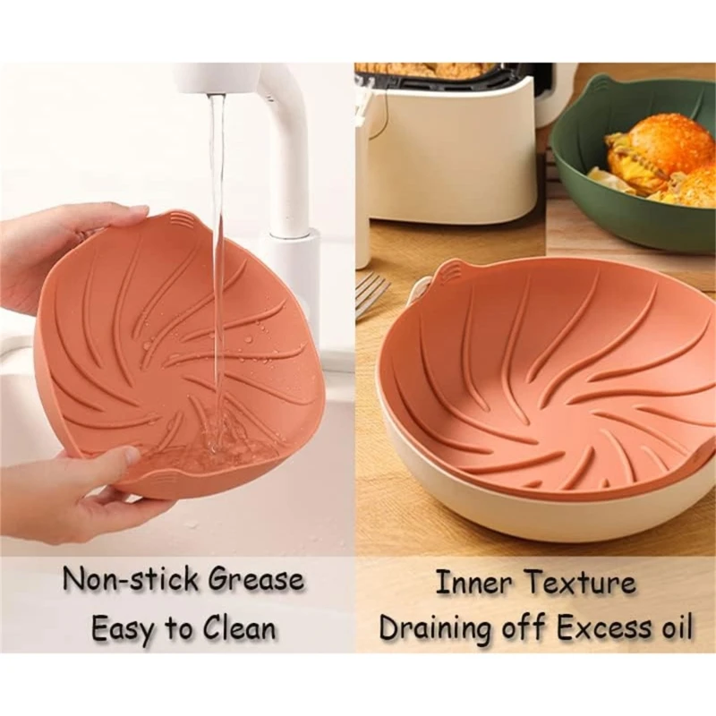 M2EE سلة المقلاة الهوائية فرشاة زيت السيليكون ملحقات المقلاة الهوائية مادة السيليكون