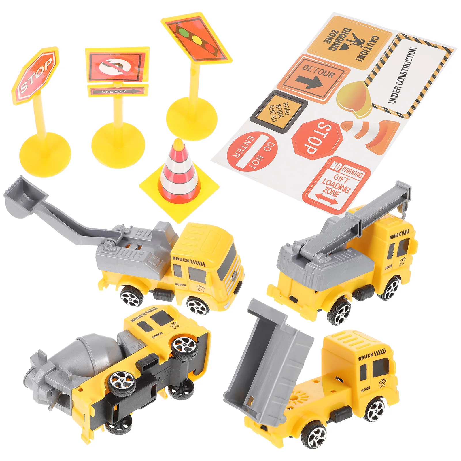 

Construction Car Picks 3 Sets Cartoon Engineering Vehicles Cake Decorations Themed Birthday Party Cupcake Toppers