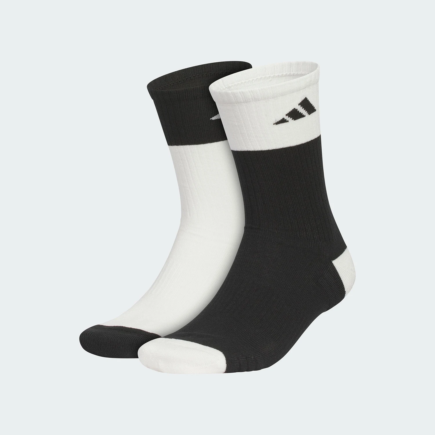 

Adidas genuine new men's and women's spliced mid tube socks two pairs set KC0249