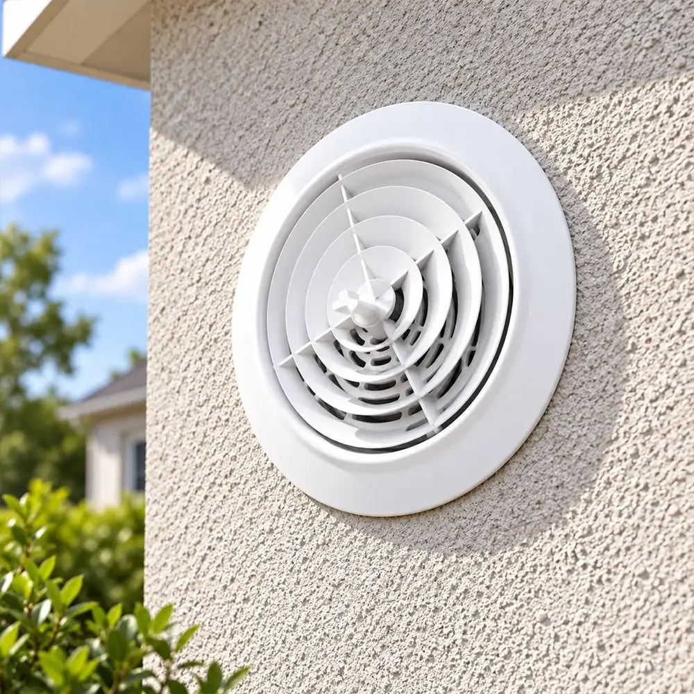 Adjustable Round Air Vent Ceiling Vent Grille Rotatable Louvers Circular HVAC Diffuser Air Conditioning Outlet Air Outlet Grille