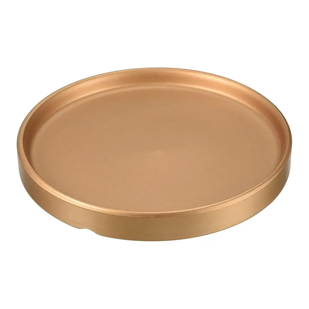 

Поддон для цветочного горшка 6 дюймов, керамический круглый поддон для цветов для дома и улицы, золотой