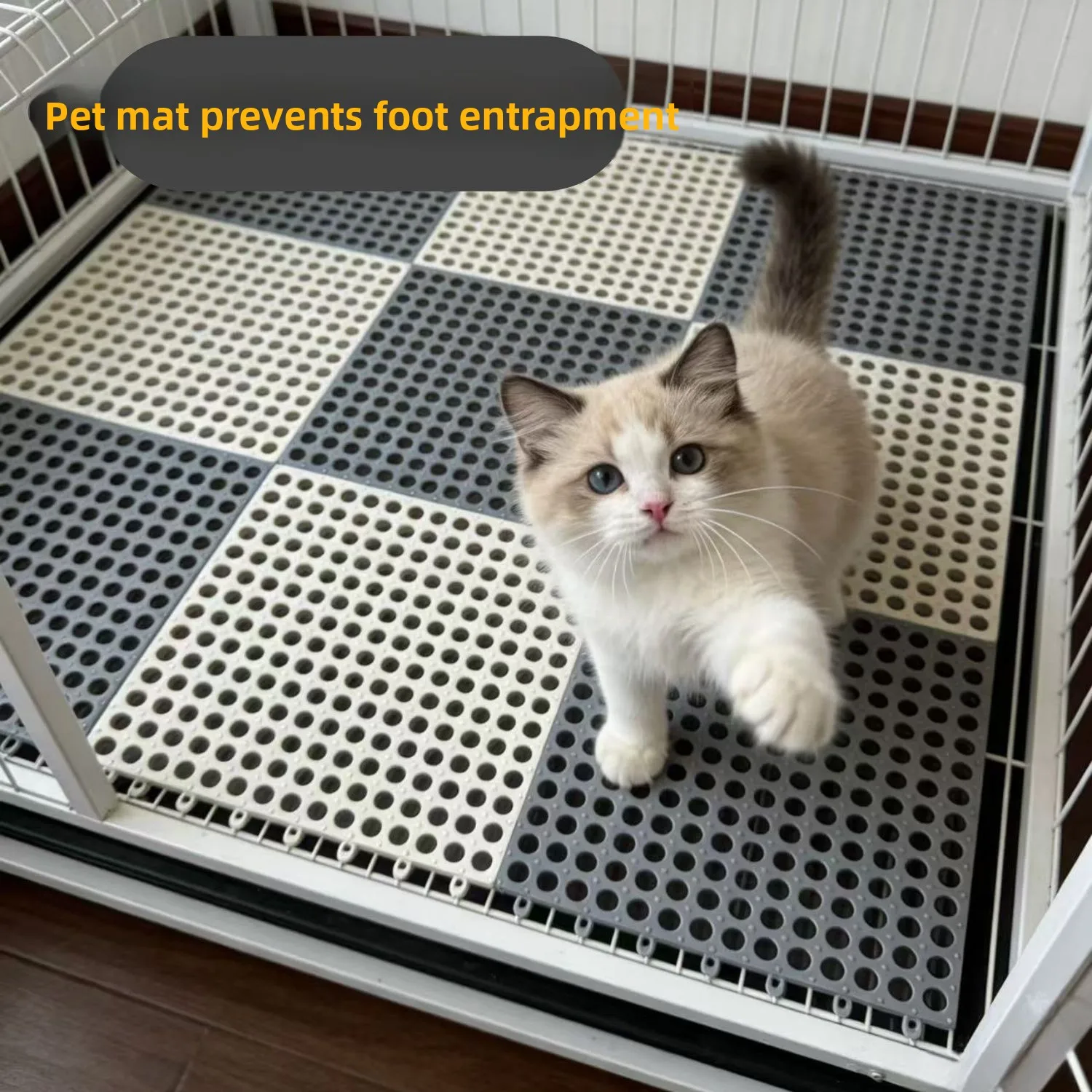 Pet Cage Bottom Net Pad Dog Cage  Cage Rabbit Cage Anti-Bite Non-Slip Pet Foot Pad Comfortable Soft Material