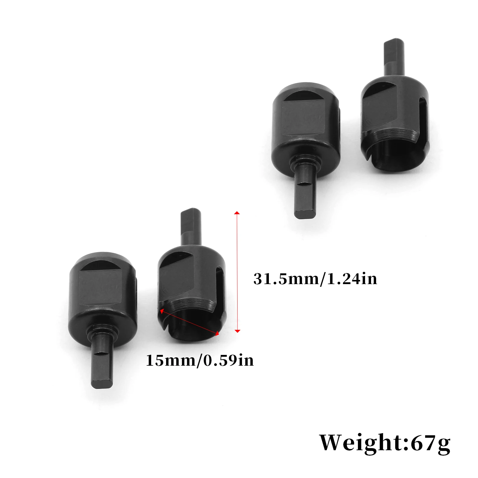 Metal Gearbox Joint Cup Differential Cup Diff Cup for Tamiya TT01 TT02 TT01D TT01E DF-02 M05 M06 1/10 RC Car Upgrade Parts