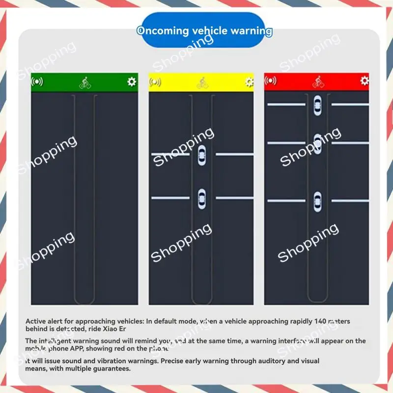 M20K Bike Rearview Sensor For Cycling Cyclocomputer Bicycle Radar Taillight Waterproof Brake Sensing Lamp