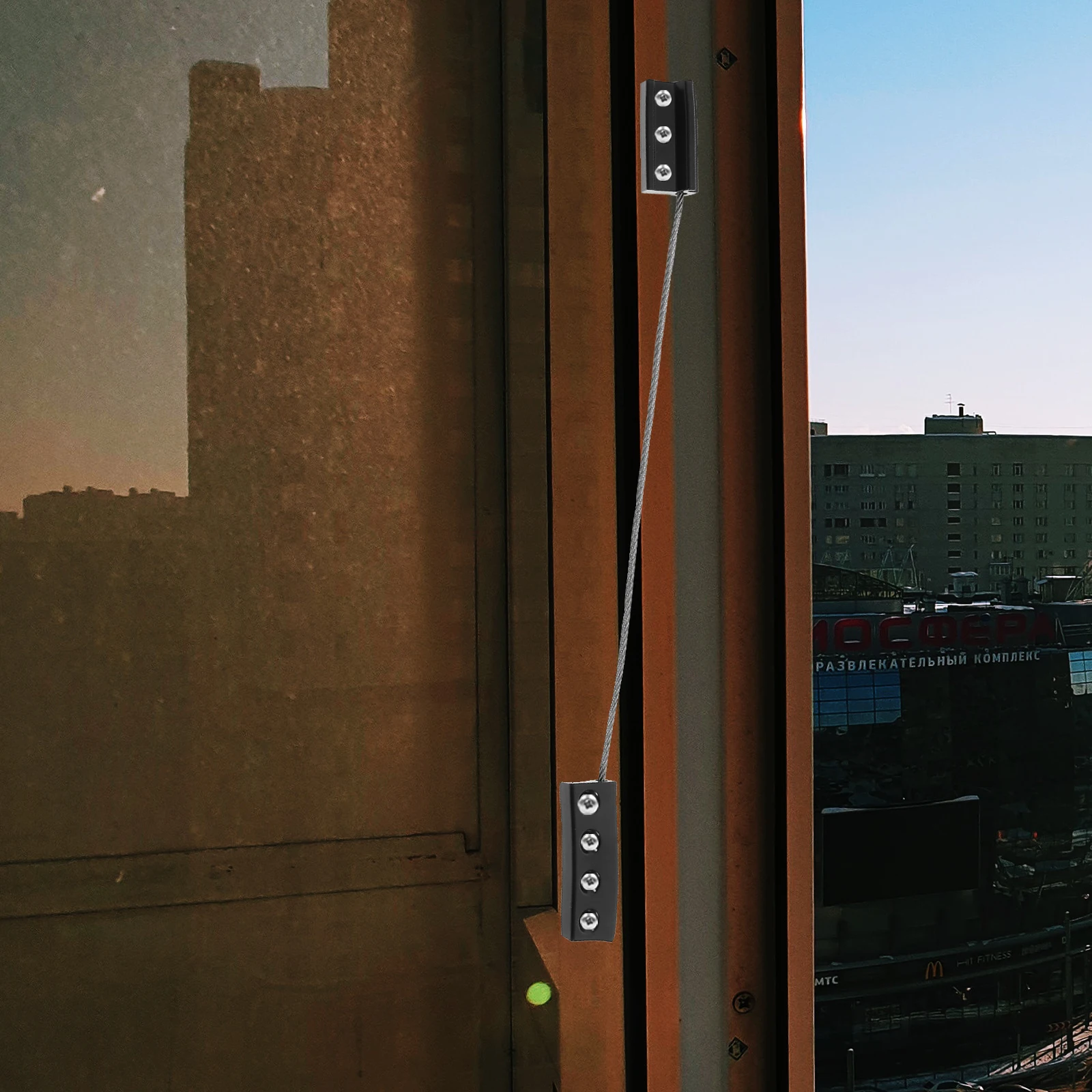 

3 Pcs Anti fall Rope Safety Cable Stainless Steel 304 Casement Window Guards Child Window Restrictor Door Locks Security