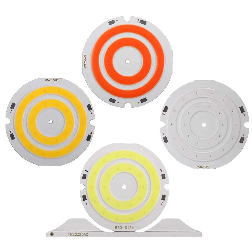 DC 3V 4V DIY Lamp Circular LED Double Ring COB Warm/Cold/Red/Blue Light COB Lighting Lighting Components Light Plate COB Chip