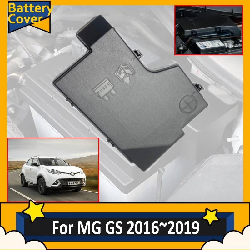 

Car Battery Cover For MG GS 2016 2017 2018 2019 Protective Accessories Dust Tuning Flame Retardant Engine Tray Protective Box