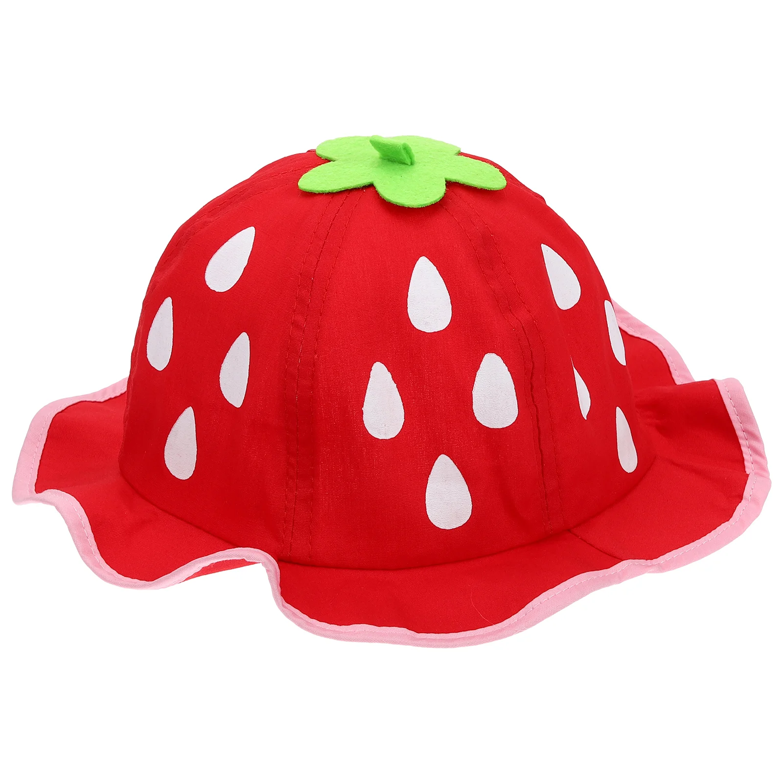 

Kids Sun Hat Baby Toddler Cap UV Protection Wide Cotton Children Red Strap Bucket Women's