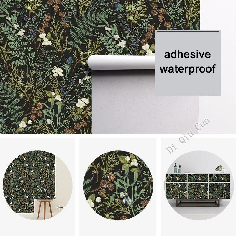 Variety Of Leaves Home Decor Self Adhesive Wallpapers Furniture Wall Makeover Home Decoration Stickers Living Room Bedroom Study