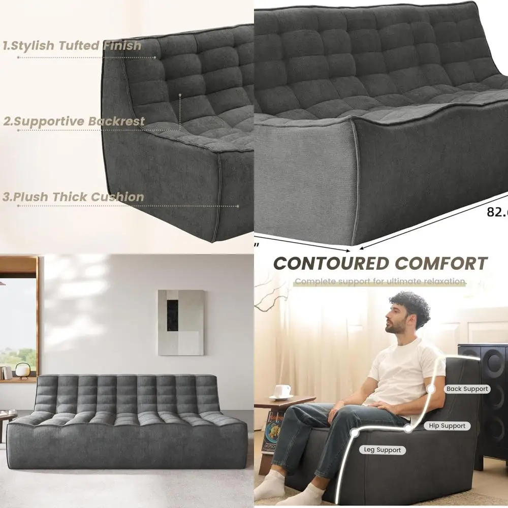 Lazy Floor Sofa Couch, 82.68
