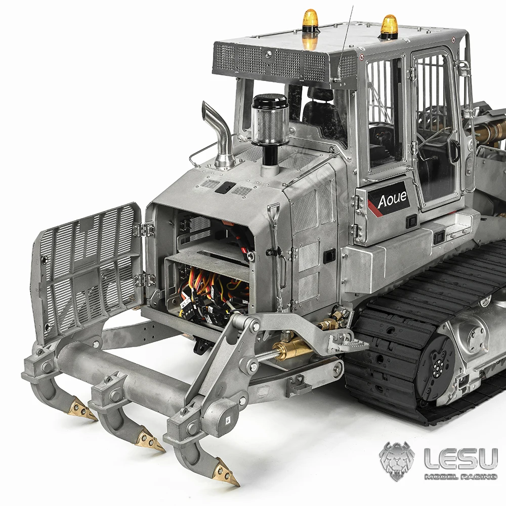 1/14 LESU 973K RC Hydraulic Loaders Upgrade Version Black Tracks Car Model Kit With Sound Light System Endless Fun Toy