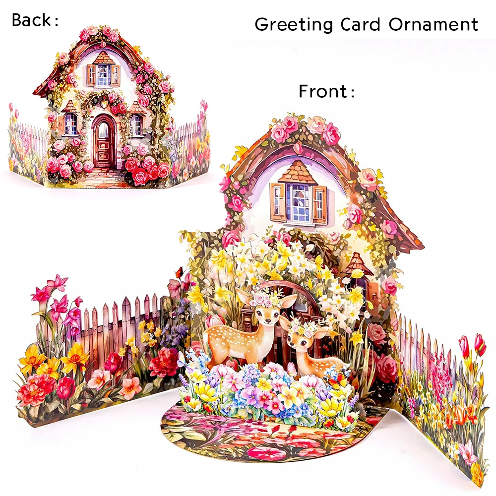 3D-Pop-up-Grußkarte für Hochzeitseinladungen – Geburtstag, Jahrestag, Valentinstag, Geschenk, Dankeschön, handgefertigte Karte für Freunde und Liebhaber – Detail 10