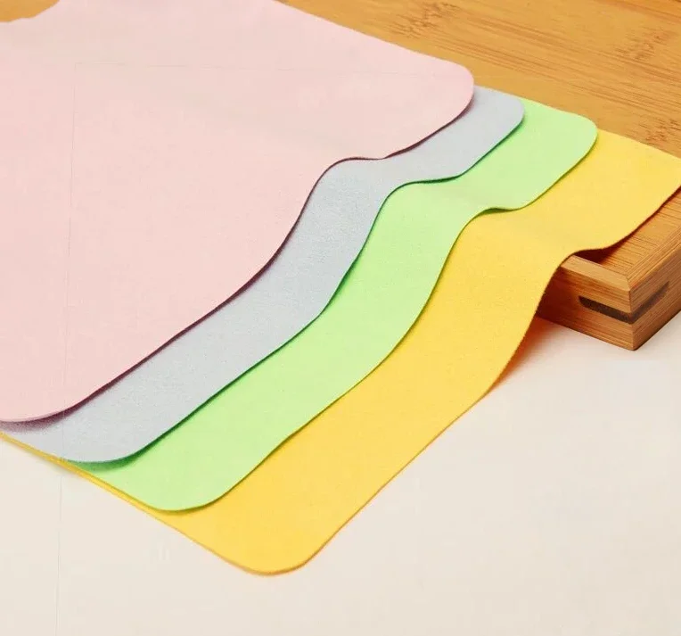 10Pcs/Lots High Quality Chamois Glasses Cleaner 145*175mm Microfiber Glasses Cleaning Cloth For Lens Phone Screen Cleaning Wipes