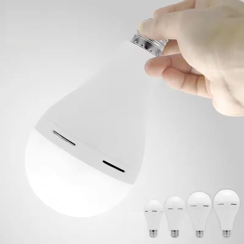 E27 قابلة للشحن LED مصباح لمبات 7-15 واط سطوع عالية ضوء الطوارئ لمبة في الهواء الطلق التخييم الصيد مصابيح محمولة أضواء