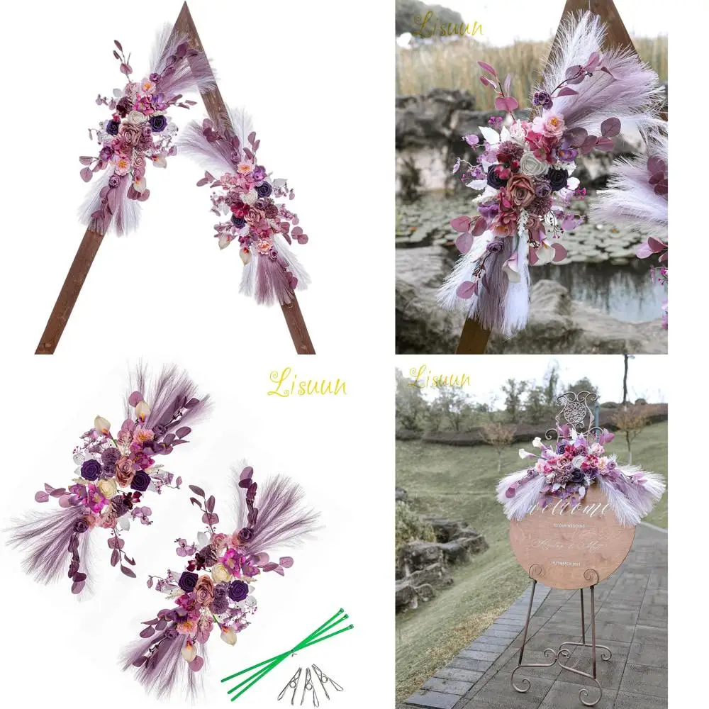 

Двойной набор: большие свадебные арки в стиле бохо - искусственный цветочный декор