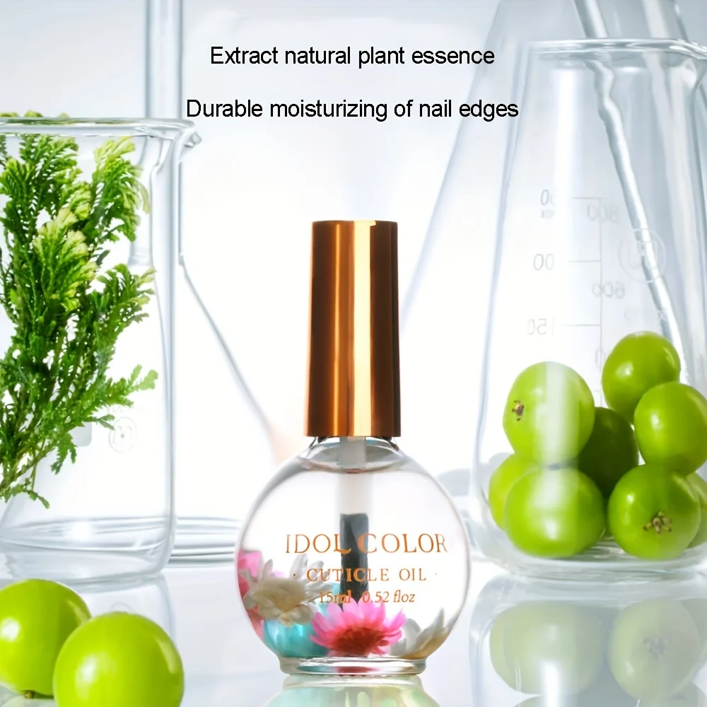 زيت هامش الأظافر على الطراز الياباني من IDOL COLOR وزيت واقي للأظافر، مكمل فيتامينات ويمنع البشرة، 0.51 أونصة سائلة